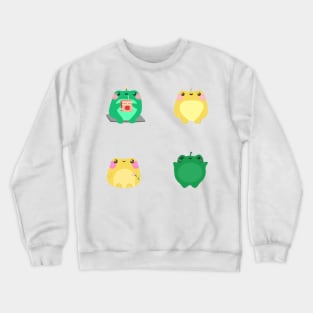 Cute Frogs Set Crewneck Sweatshirt